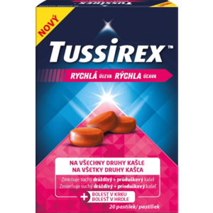 TUSSIREX Pastilky proti kašľu 20 ks vyobraziť