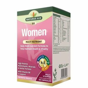 NATURES AID WOMEN Multinutrient + Superfoods 60 kapsúl vyobraziť