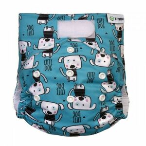 T-TOMI Nohavičková plienka AIO - prebaľovací set suchý zips, dogs, 3-15 kg vyobraziť