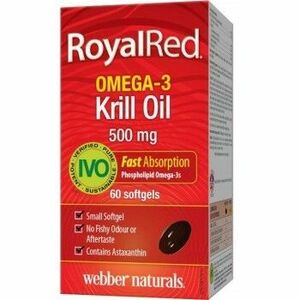 WEBBER NATURALS Omega 3 Royal Krill Oil IVO cert. 500 mg, 60 kapsúl vyobraziť