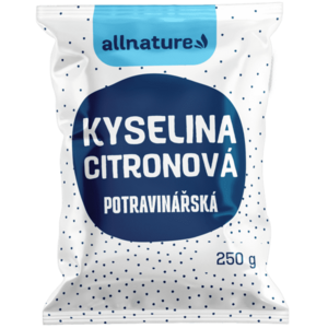 ALLNATURE Kyselina citrónová 250 g vyobraziť