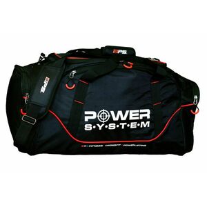 POWER SYSTEM Gym Bag Magna čierna-červená vyobraziť