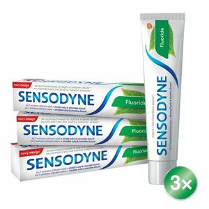 SENSODYNE Fluoridová zubná pasta 3 x 75 ml vyobraziť