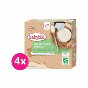 BABYBIO ovsená kaša s banánom 4 x 85 g vyobraziť