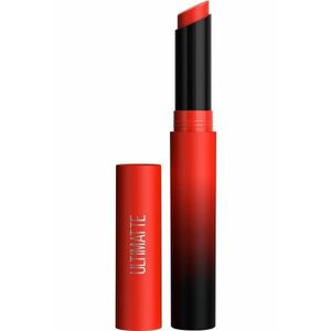 MAYBELLINE NEW YORK NY Color Sensational Ultimatte Slim gélový dlhotrvajúci rúž 299 More Scarlet 2 g vyobraziť