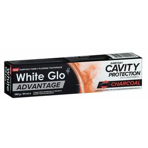 WHITE GLO Advantage Charcoal zubná pasta 140 g vyobraziť