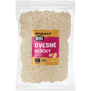 ALLNATURE Ovsené vločky jemné BIO 1000 g vyobraziť