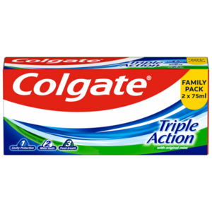 COLGATE zubná pasta Triple Action 2 x 75 ml vyobraziť