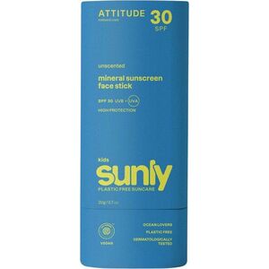 ATTITUDE 100% minerálna ochranná tyčinka na tvár a pery detská (SPF30) bez vône 20 g vyobraziť