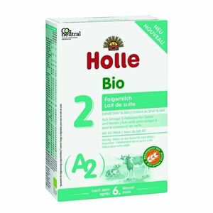 HOLLE Bio – A2 pokračovacie mlieko 2. od 6. mesiaca veku 400 g vyobraziť