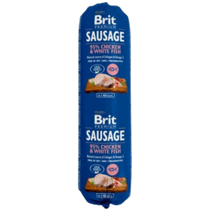 BRIT saláma Sausage Chicken & White Fish 800 g vyobraziť