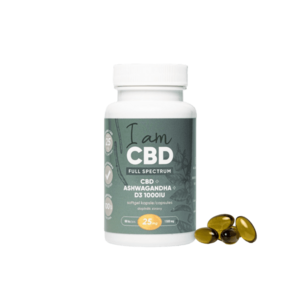 I AM CBD Full Spectrum CBD kapsle 1 500mg, D3, Ashwagandha 60 kapsúl vyobraziť