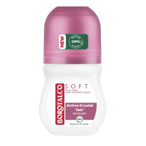 BOROTALCO Soft Talc and Pink Flower, Roll-on dezodorant pre ženy 50 ml vyobraziť