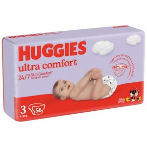 HUGGIES Ultra Comfort Jumbo Plienky jednorazové 3 (4-9 kg) 56 ks vyobraziť