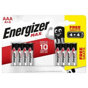 ENERGIZER Max - Bezplatná mikrožiarovka AAA/4+4 8 ks vyobraziť