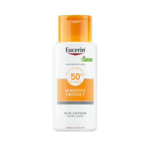 EUCERIN SUN Extra ľahké telové mlieko SENSITIVE PROTECT SPF 50+, 150 ml vyobraziť