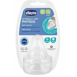 CHICCO Cumlík na fľašu Perfect 5/Well-Being fyziologický pomalý prietok 0m+ 2 ks vyobraziť