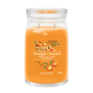 YANKEE CANDLE vonná sviečka Farm Fresh Peach 567 g vyobraziť