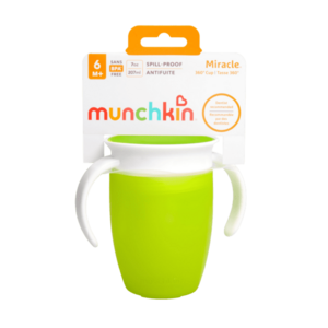 MUNCHKIN Juniorský netečúci hrnček 360° s uškami 12m+, zelený 207 ml vyobraziť