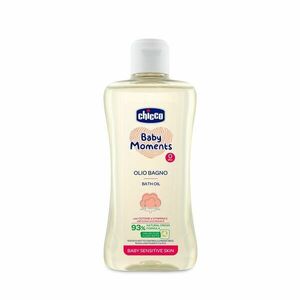 CHICCO Olej do kúpeľa s bavlnou a vitamínom E Baby Moments Sensitive 93 % prírodných zložiek 200 ml vyobraziť