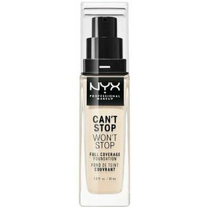 NYX PROFESSIONAL MAKEUP Can't Stop Won't Stop 24 Hour Foundation vysoko krycí make-up - odtieň 01 Pale 30 ml vyobraziť