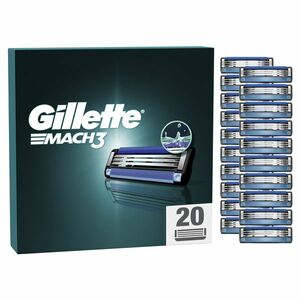 GILLETTE Mach3 náhradne holiace hlavice pre mužov 20 ks vyobraziť