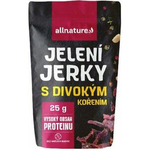 ALLNATURE Jelení Jerky s divokým kořením 25 g vyobraziť