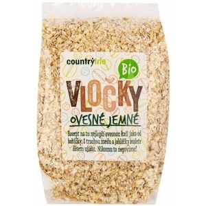 COUNTRY LIFE Vločky ovesné jemné BIO 500 g vyobraziť