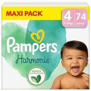 PAMPERS Harmonie Plienky vel. 4, 9-14 kg, 74 ks vyobraziť