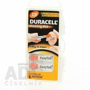 DURACELL 1.4V batérie do načúvacích prístrojov 6 ks vyobraziť