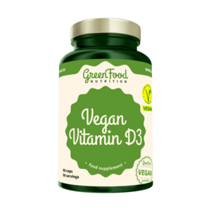 GREENFOOD NUTRITION Vegan Vitamin D3, 90 kapsúl vyobraziť