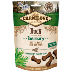 CARNILOVE Dog Semi Moist Snack Kačica obohatená rozmarínom 200 g vyobraziť