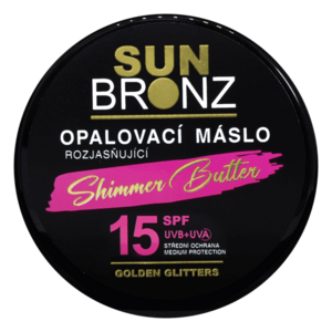 VIVACO Sun Bronz Opaľovacie maslo s rozjasňujúcimi glitrami SPF15, 100 ml vyobraziť