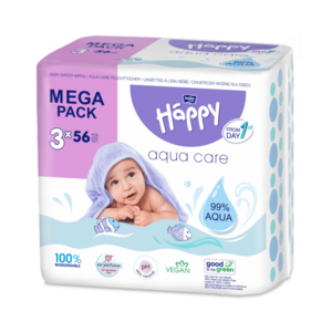 BELLA Čistiace obrúsky Happy Baby Aqua care 3 x 56 ks vyobraziť