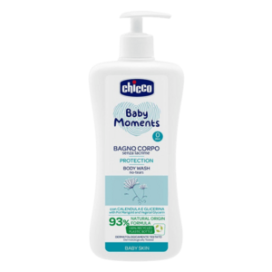 CHICCO Baby moments protection Šampón na telo s dávkovačom, 93% prírodných zložiek 750 ml vyobraziť