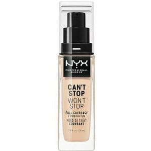 NYX PROFESSIONAL MAKEUP Can't Stop Won't Stop 24 Hour Foundation vysoko krycí make-up - odtieň 05 Light 30 ml vyobraziť