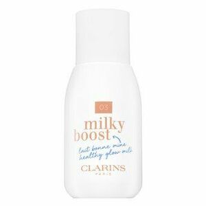 Clarins Milky Boost Foundation tónujúce a hydratačné emulzie pre zjednotenú a rozjasnenú pleť 03 Cashew 50 ml vyobraziť