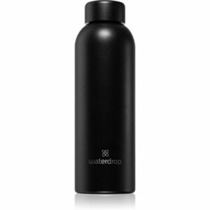 Waterdrop Thermo Steel fľaša na vodu z nehrdzavejúcej ocele farba Black Matt 600 ml vyobraziť