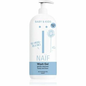 Naif Baby & Kids Wash Gel čistiaci a umývací gél pre deti a bábätká na telo a tvár Refill Me 500 ml vyobraziť