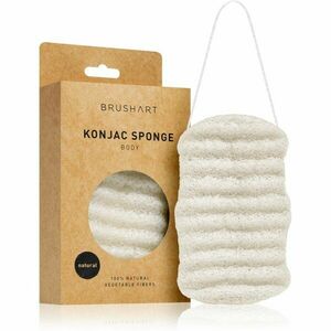 BrushArt Home Salon Konjac sponge jemná exfoliačná hubka na telo Natural 1 ks vyobraziť