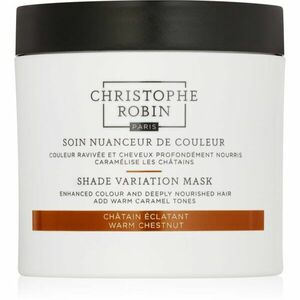 Christophe Robin Shade Variation Mask výživná krémová maska na vlasy odtieň Warm Chesnut 250 ml vyobraziť