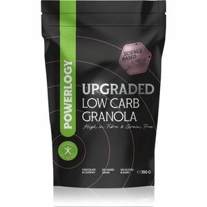 Powerlogy Upgraded Granola granola low carb príchuť Dark Chocolate -Strawberry 350 g vyobraziť