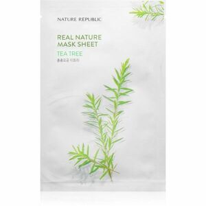 NATURE REPUBLIC Real Nature Tea Tree Mask Sheet plátenná maska s čistiacim efektom pre problematickú pleť 23 ml vyobraziť