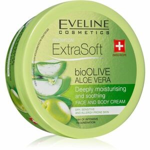 Eveline Cosmetics Extra Soft hydratačný a ukľudňujúci krém pre citlivú pokožku Bio Olive & Aloe Vera 175 ml vyobraziť