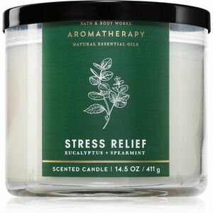 Bath & Body Works Stress Relief Eucalyptus & Spearmint vonná sviečka 411 g vyobraziť