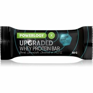 Powerlogy Upgraded Whey Protein Bar proteínová tyčinka s čokoládou príchuť Dark Chocolate 50 g vyobraziť