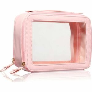 BrushArt Accessories Transparent make-up case kozmetický kufrík Pink 1 ks vyobraziť