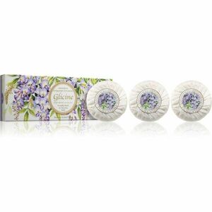 Saponificio Artigianale Fiorentino Wisteria Set sada tuhých mydiel 3x100 g vyobraziť