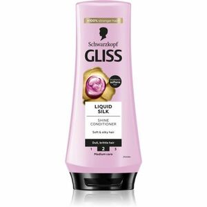 Schwarzkopf Gliss Liquid Silk regeneračný balzam pre posilnenie a lesk vlasov 200 ml vyobraziť