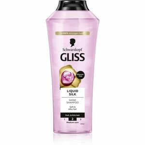 Schwarzkopf Gliss Liquid Silk regeneračný šampón pre posilnenie a lesk vlasov 400 ml vyobraziť